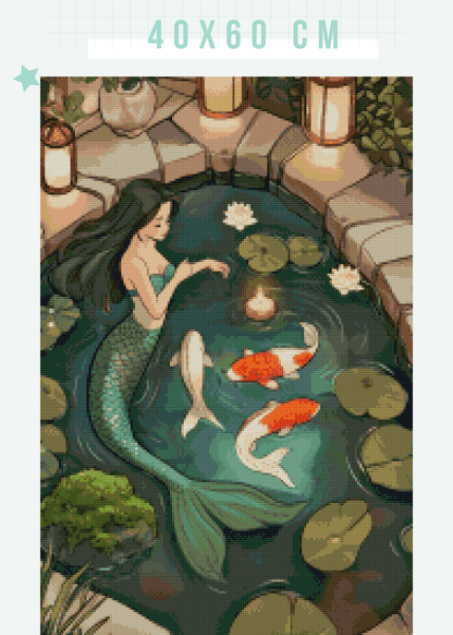 Koi Therapy | Portrait Diamond Painting