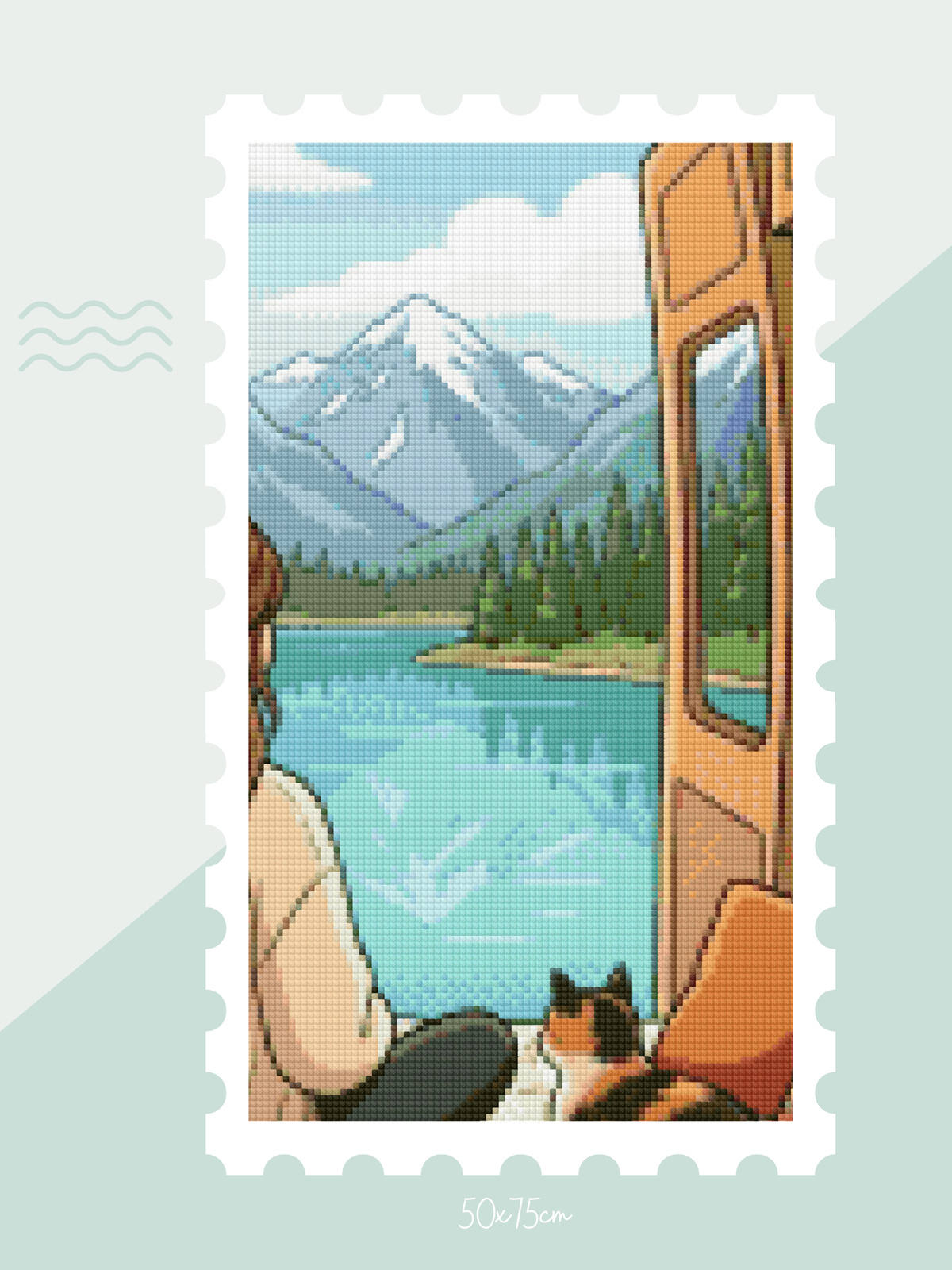 Going Through It, but Somewhere Pretty | Diamond Painting