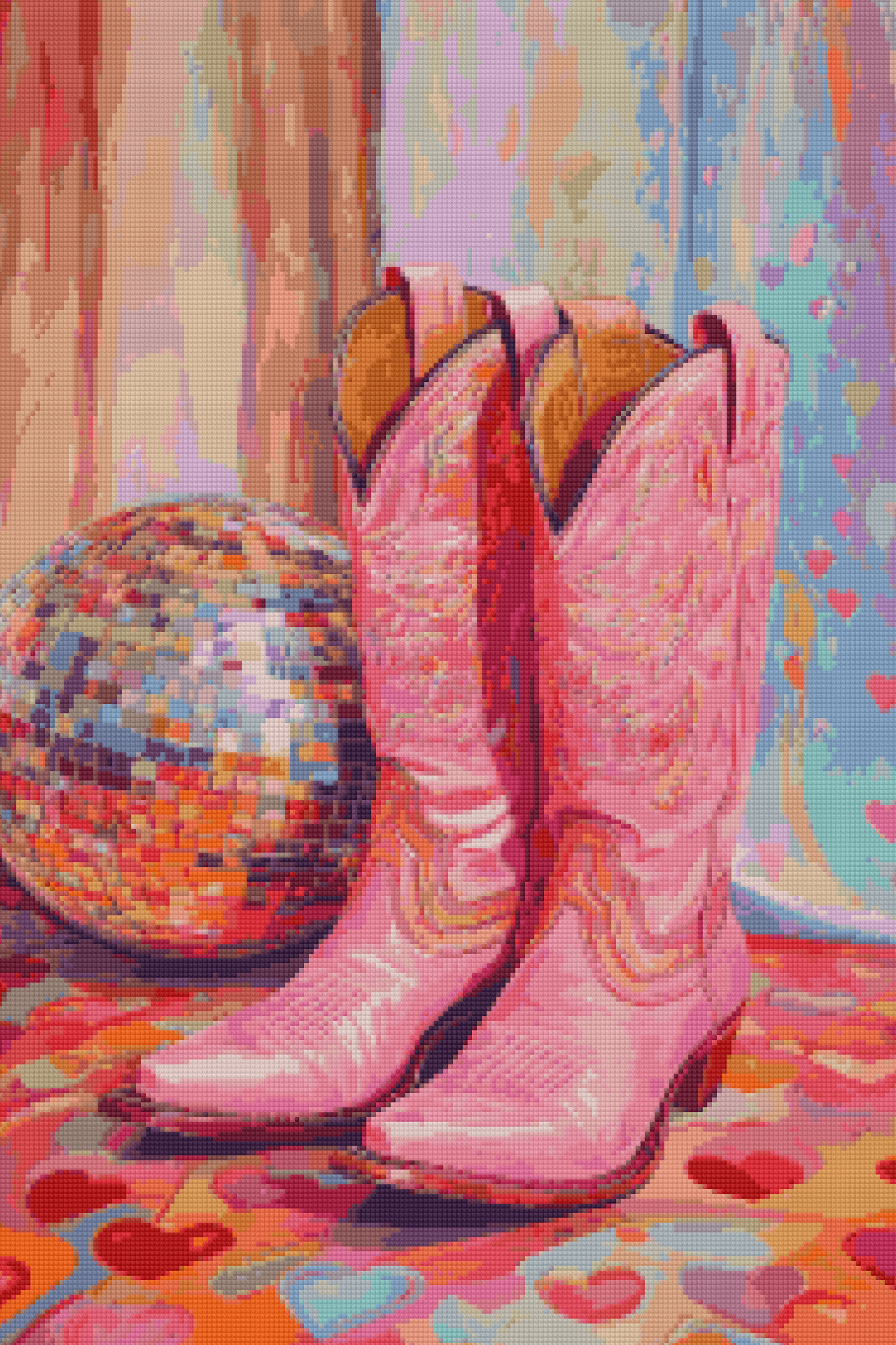 Disco Cowgirl | Portrait Diamond Painting