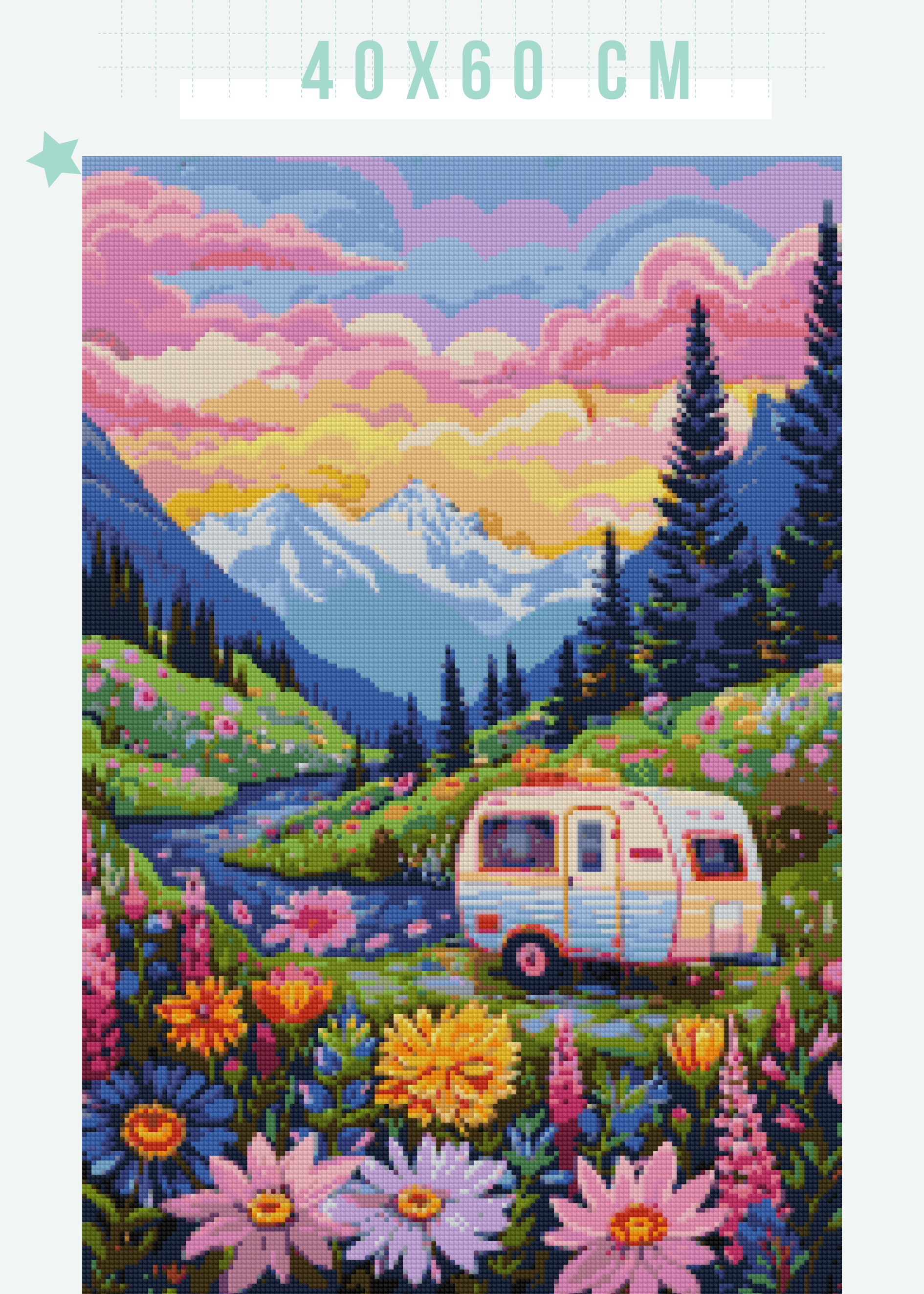 Meadow Wanderer | Portrait Diamond Painting – Fallon Gems