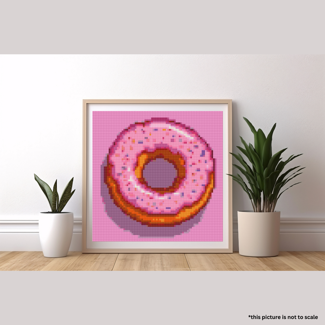 Pink Donut | Mini Diamond Painting