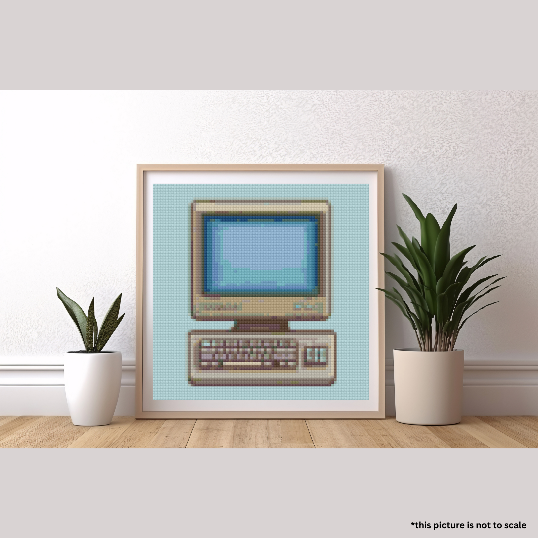 Oldschool Computer | Mini Diamond Painting