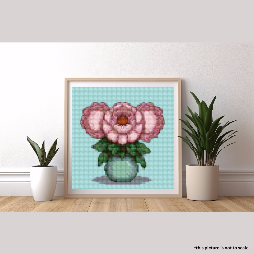 Peony | Mini Diamond Painting