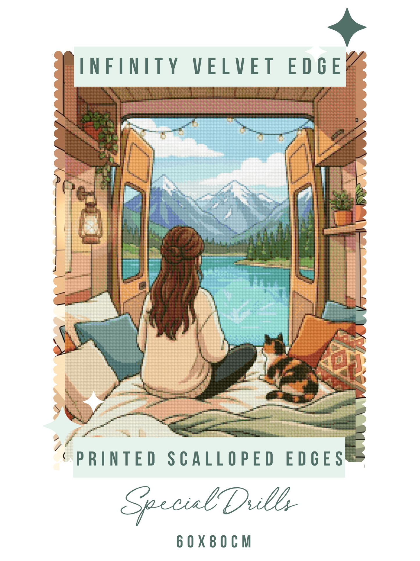 Going Through It, but Somewhere Pretty | Diamond Painting