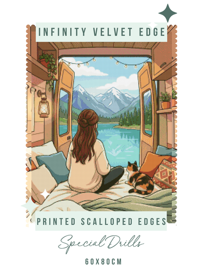Going Through It, but Somewhere Pretty | Diamond Painting