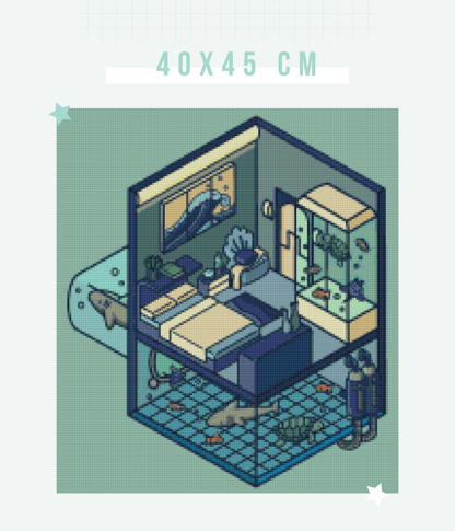 Isometric Room | Portrait Diamond Painting
