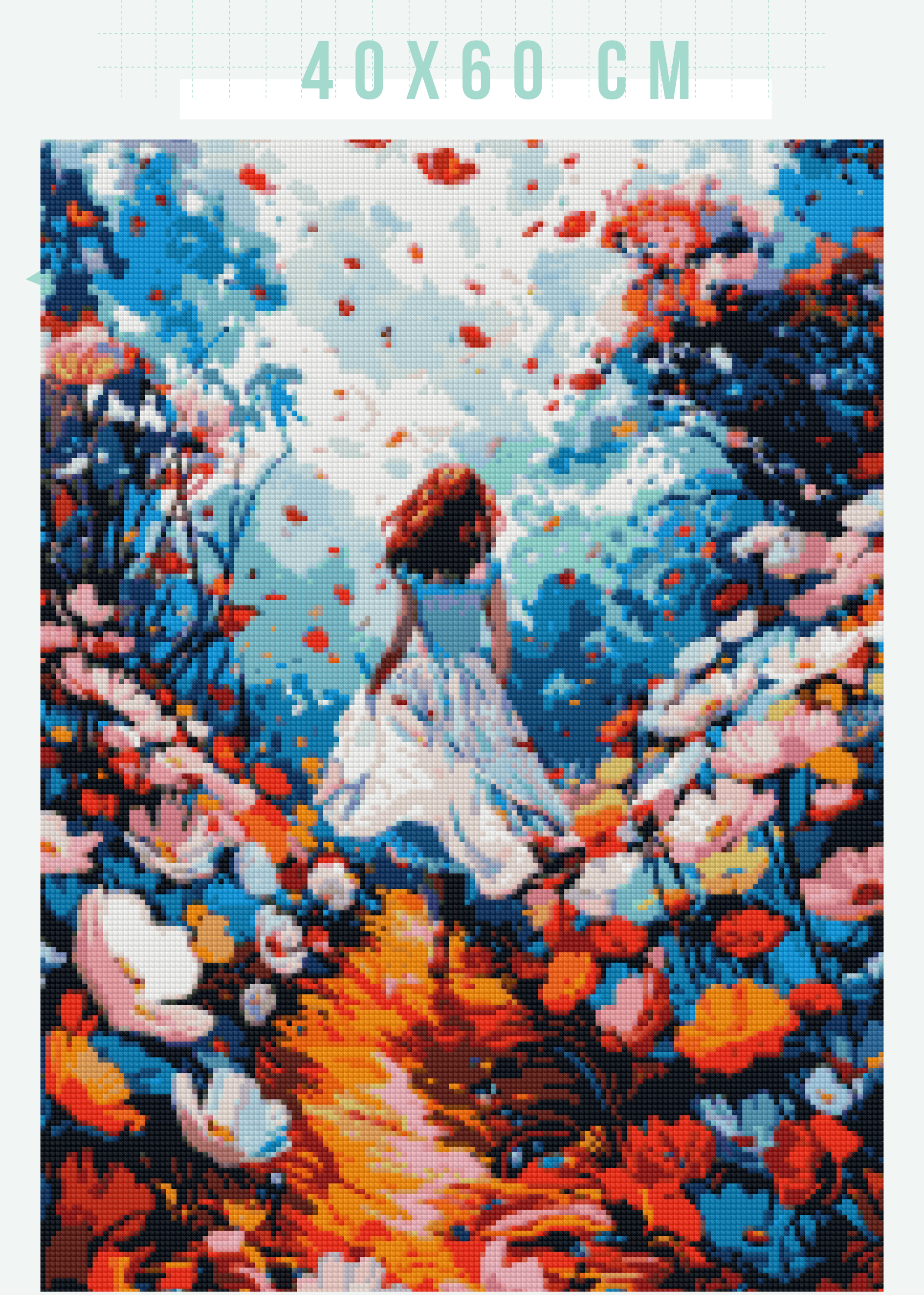 Petal Pathway | Portrait Diamond Painting – Fallon Gems