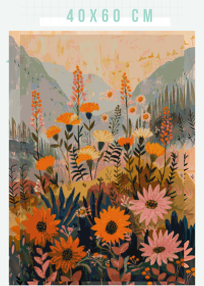 Twilight Blossom | Portrait Diamond Painting