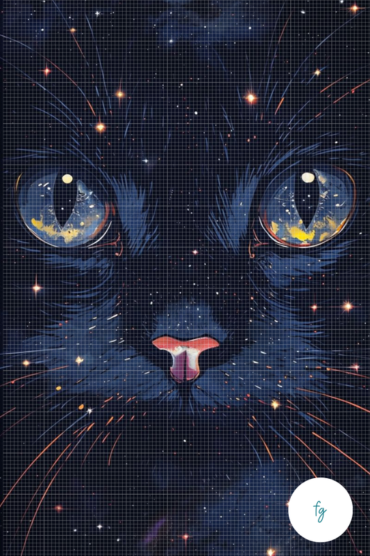 Cosmic Whiskers | Portrait Diamond Painting