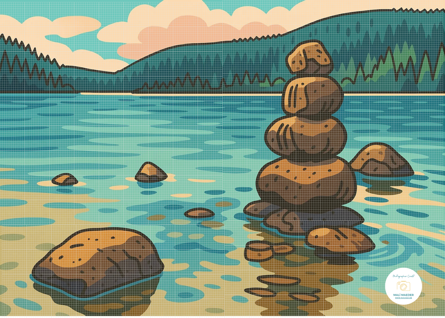 Balanced Waters | Diamond Painting