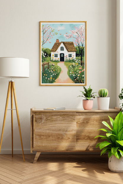 Mindful Meadow Home | Portrait Diamond Painting