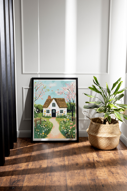 Mindful Meadow Home | Portrait Diamond Painting