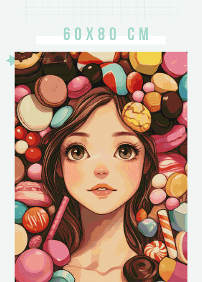 Sugar Coated | Portrait Diamond Painting