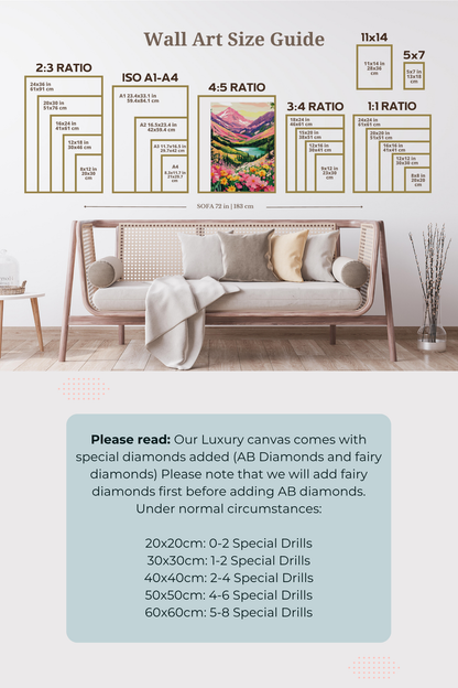 Joy in Full Bloom | Portrait Diamond Painting