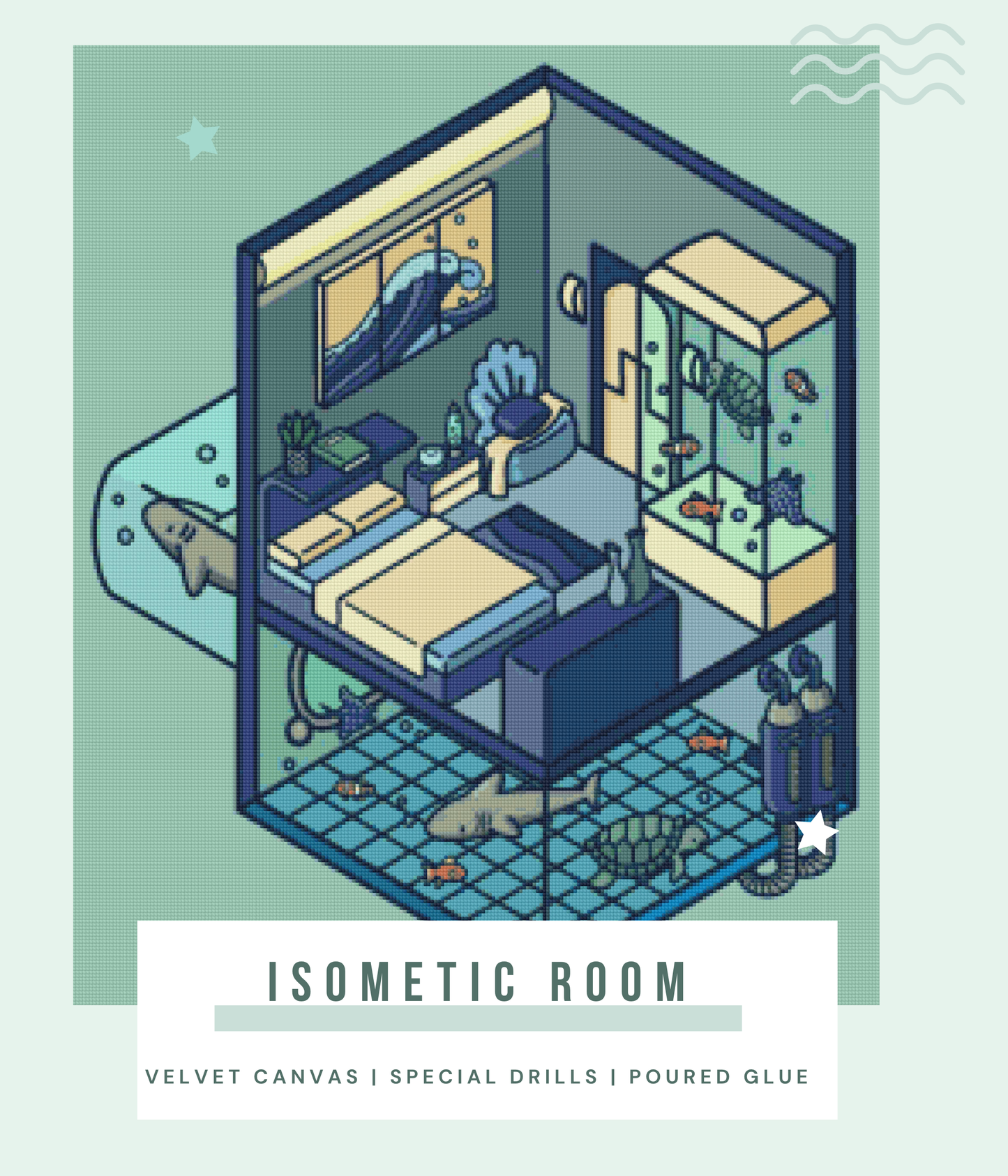 Isometric Room | Portrait Diamond Painting