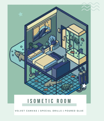 Isometric Room | Portrait Diamond Painting