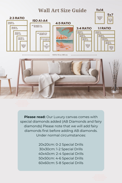 Where Worries Drift | Portrait Diamond Painting