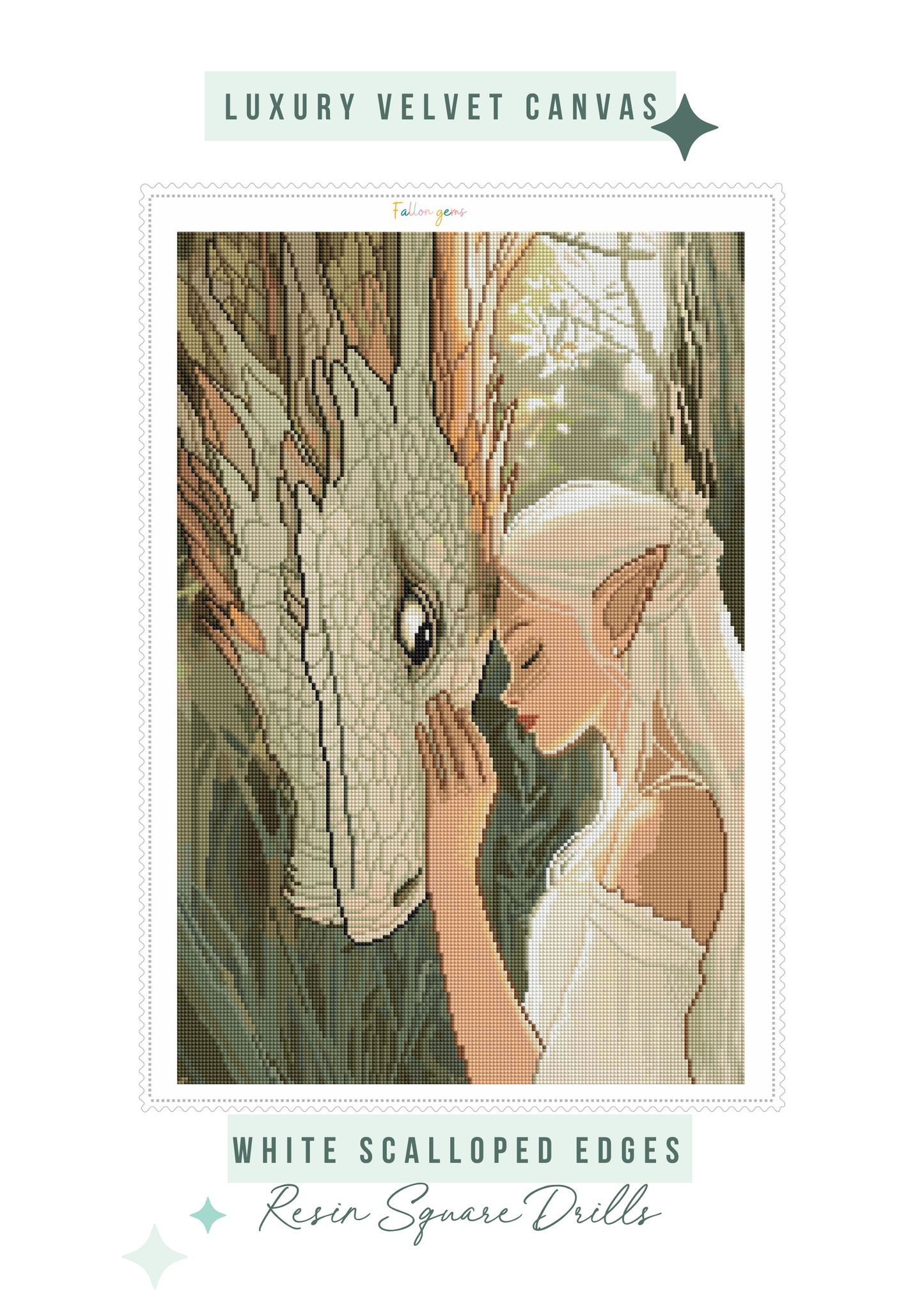 Emotional Support Dragon | Portrait Diamond Painting