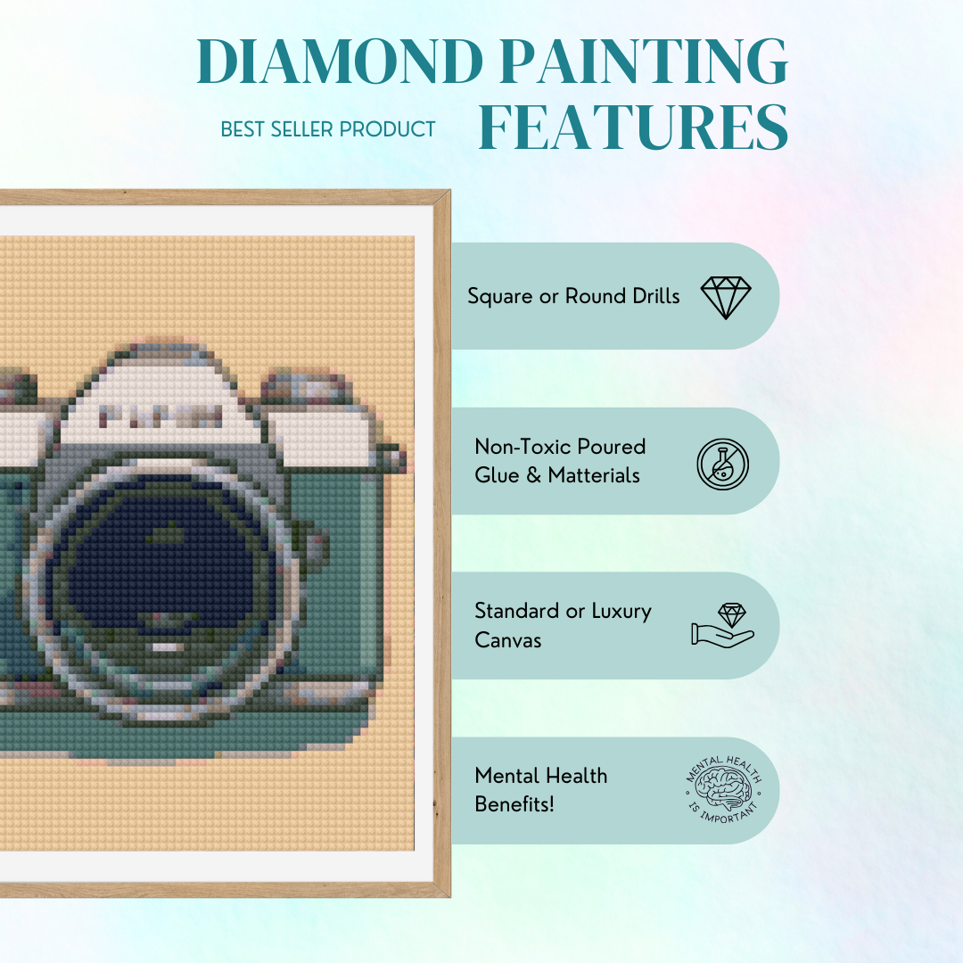 Camera 1 | Mini Diamond Painting