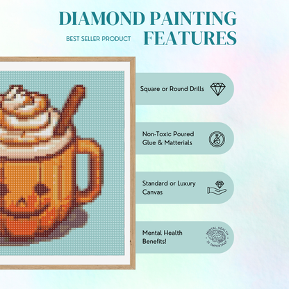 Pumpkin Latte | Mini Diamond Painting