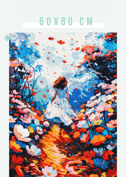 Petal Pathway | Portrait Diamond Painting