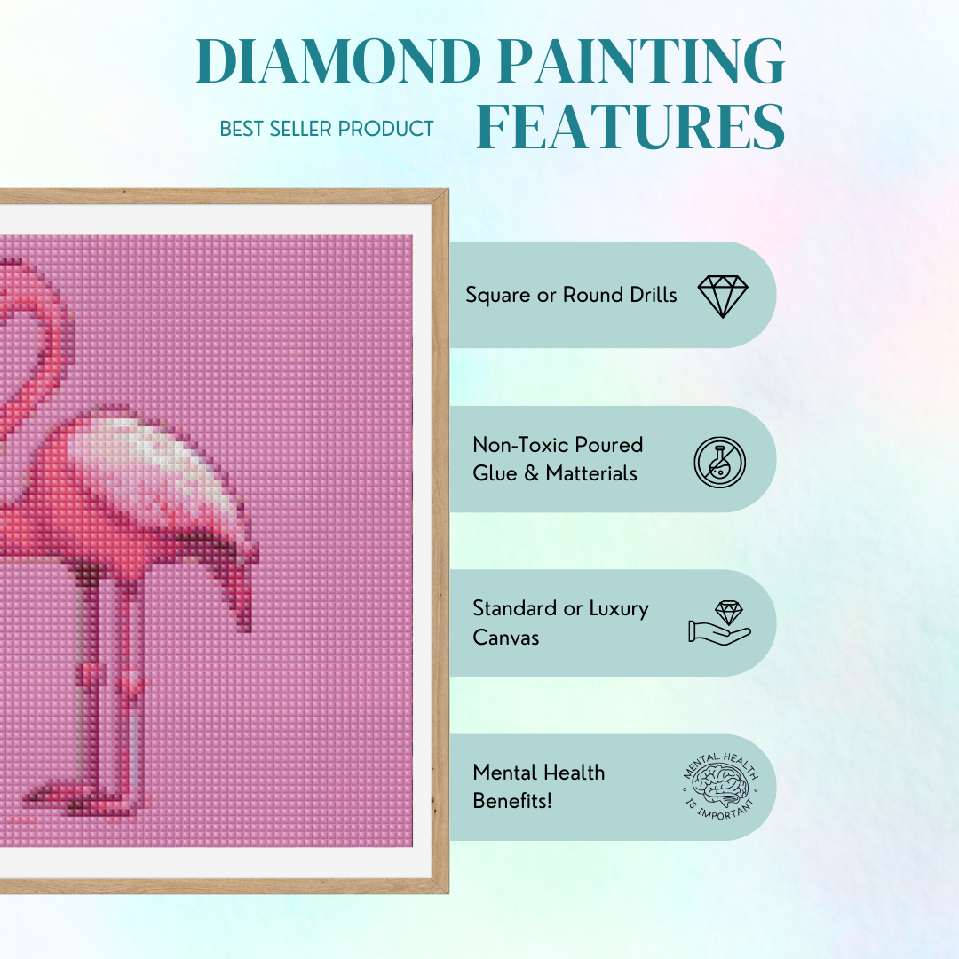 Flamingo | Mini Diamond Painting