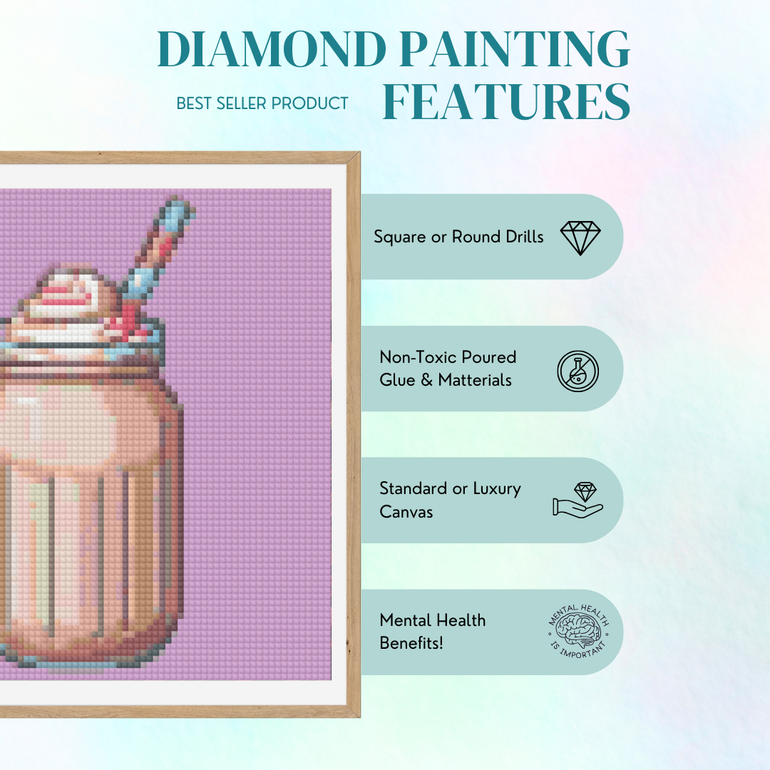 Milkshake | Mini Diamond Painting