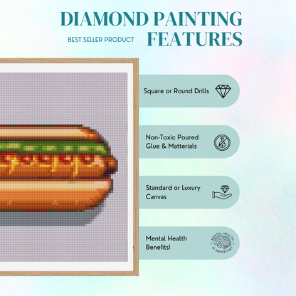 Hotdog | Mini Diamond Painting