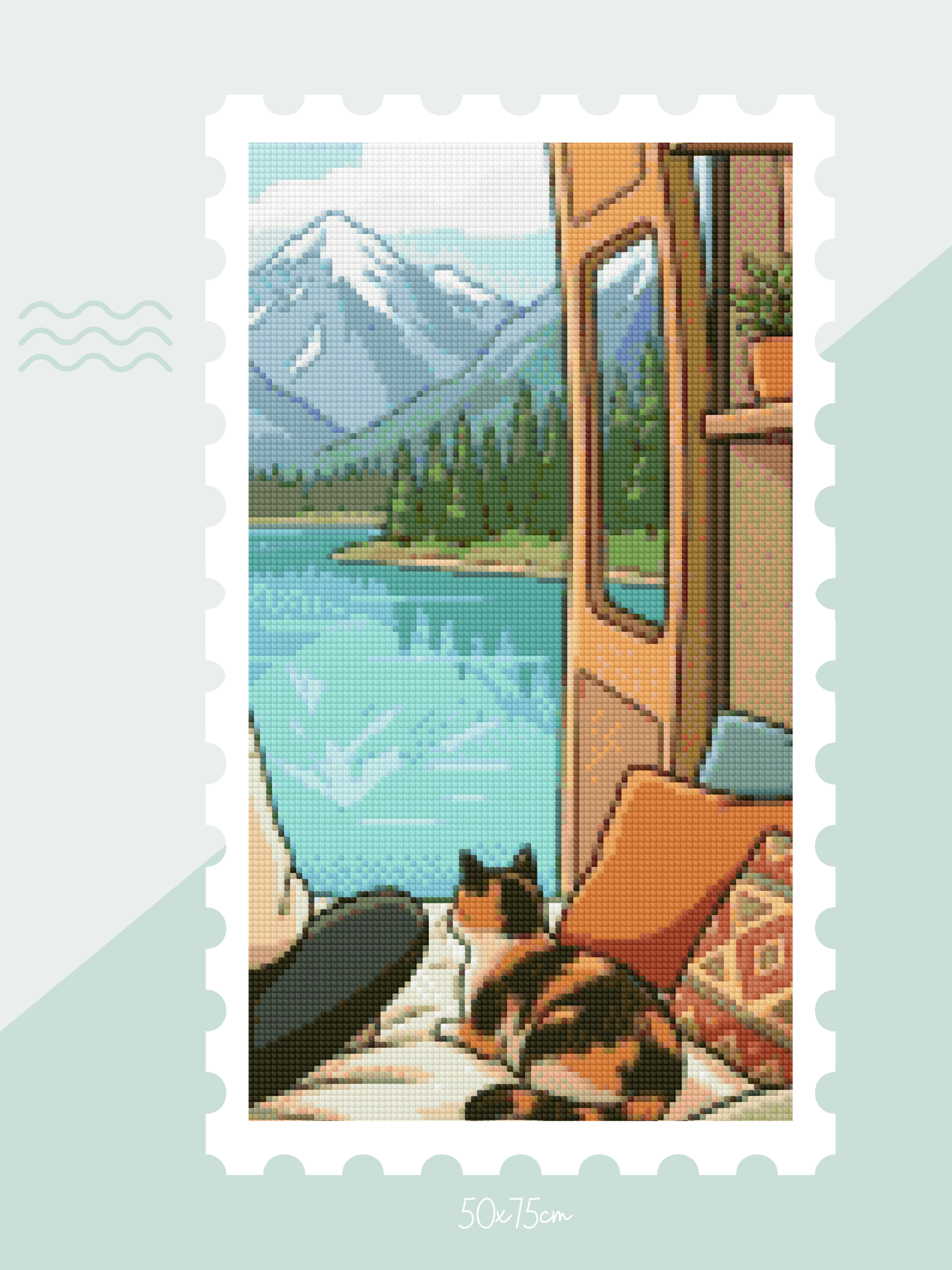 Going Through It, but Somewhere Pretty | Diamond Painting