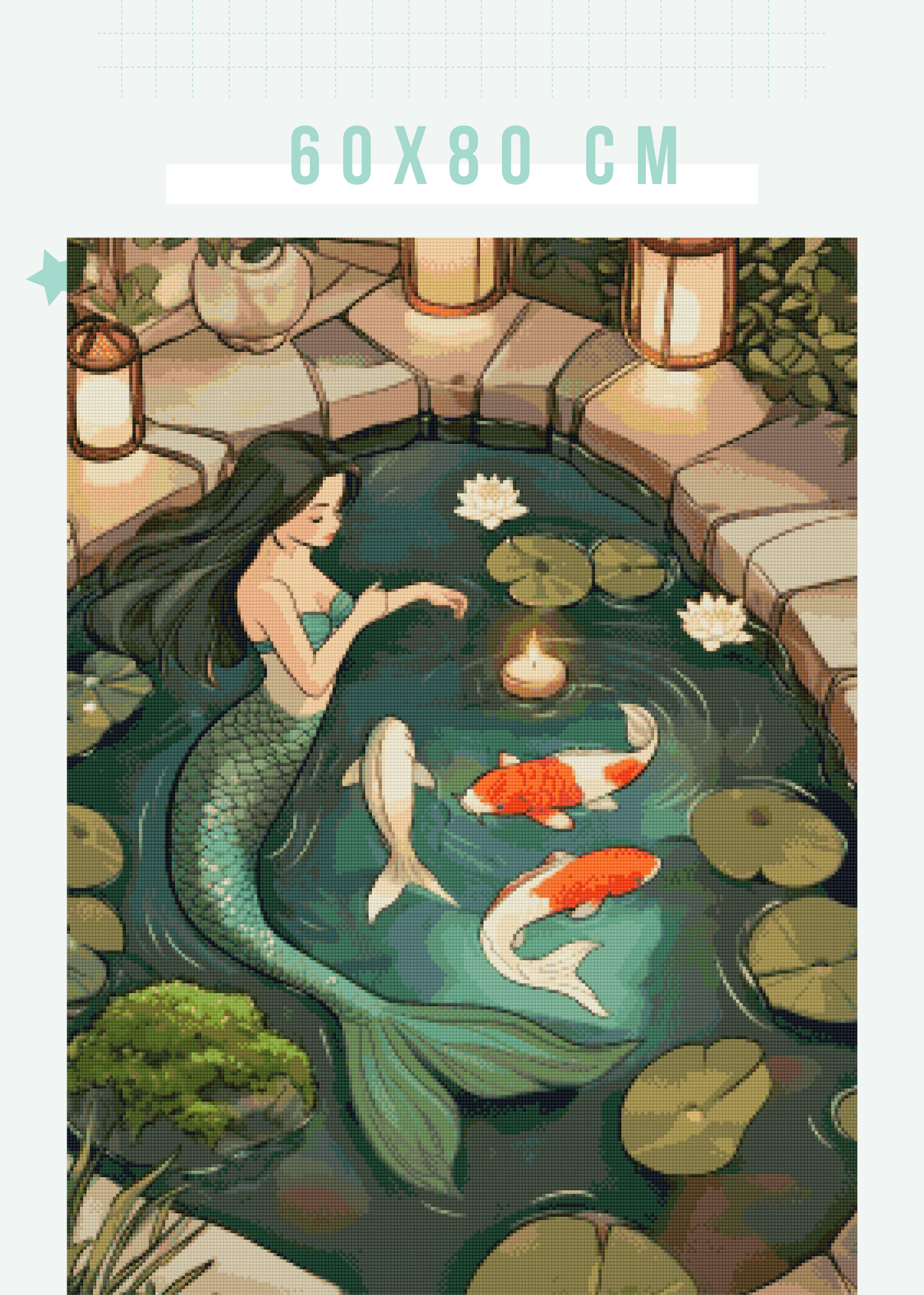 Koi Therapy | Portrait Diamond Painting