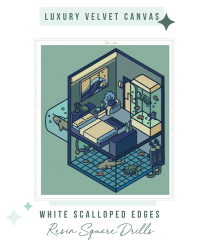 Isometric Room | Portrait Diamond Painting