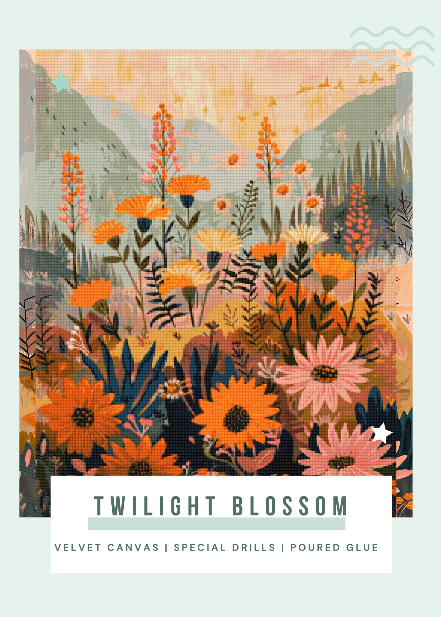 Twilight Blossom | Portrait Diamond Painting