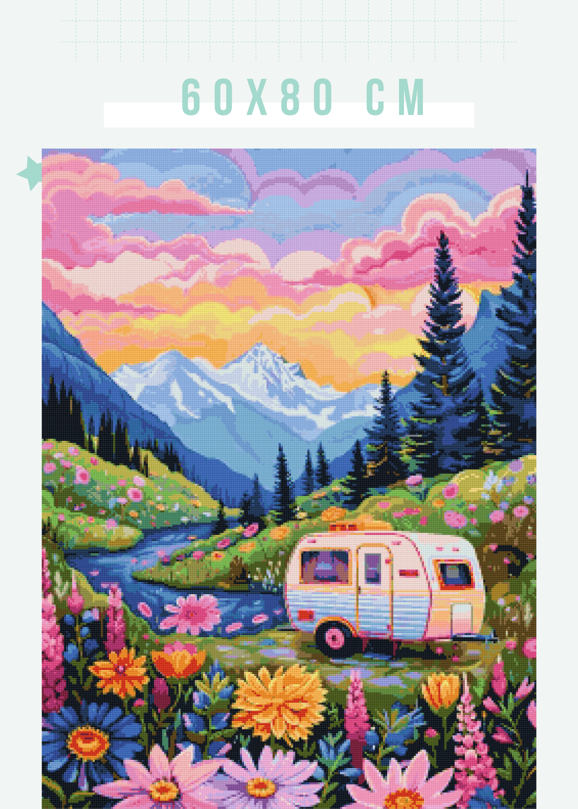 Meadow Wanderer | Portrait Diamond Painting – Fallon Gems