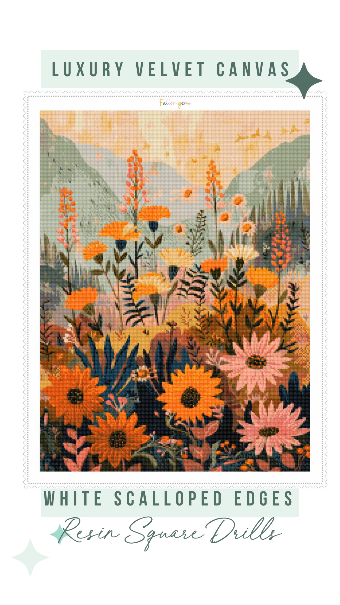 Twilight Blossom | Portrait Diamond Painting