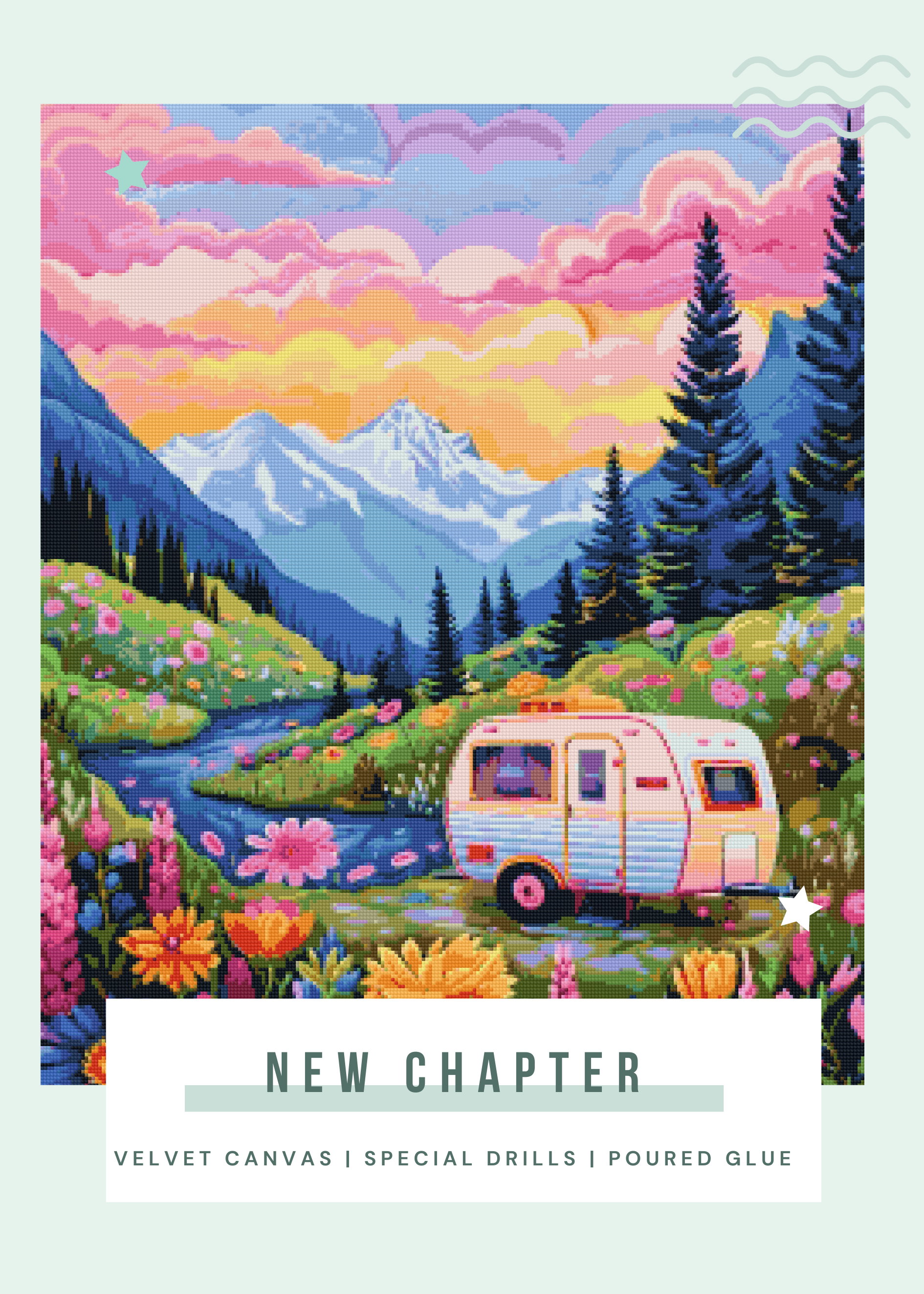 Meadow Wanderer | Portrait Diamond Painting – Fallon Gems