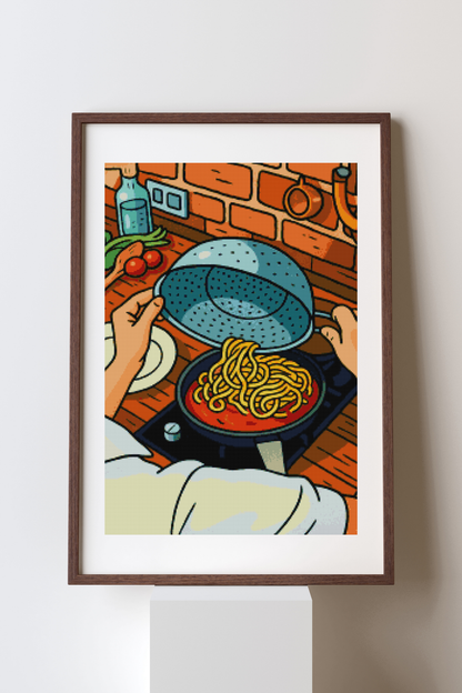 La Cucina, Italian for "The Kitchen" | Diamond Painting