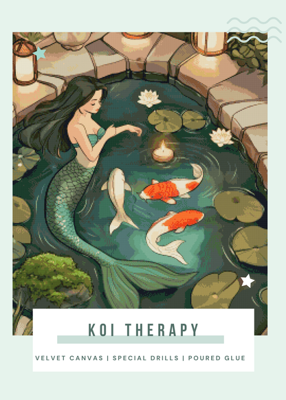 Koi Therapy | Portrait Diamond Painting