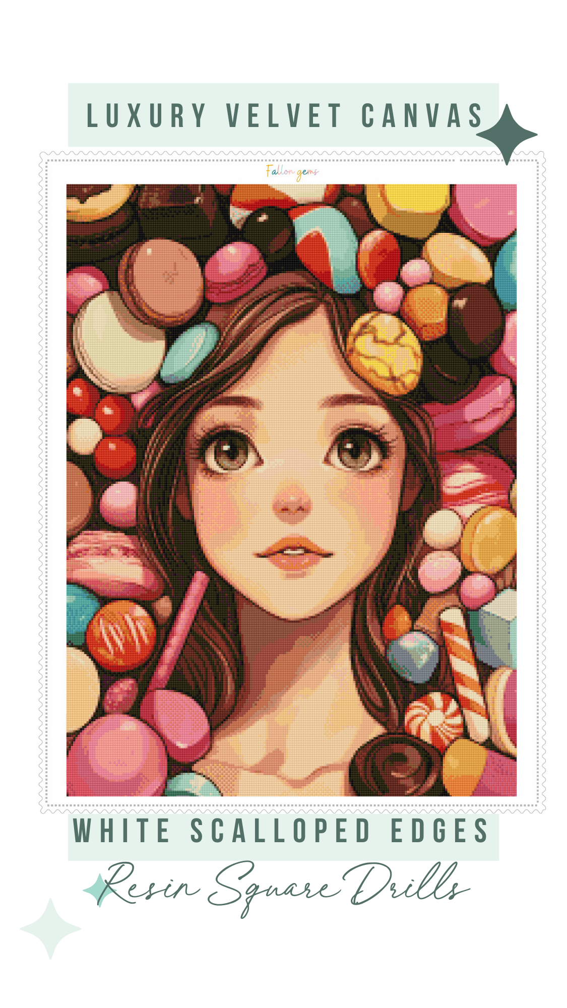 Sugar Coated | Portrait Diamond Painting