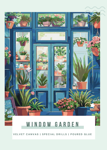 Window Garden | Portrait Diamond Painting