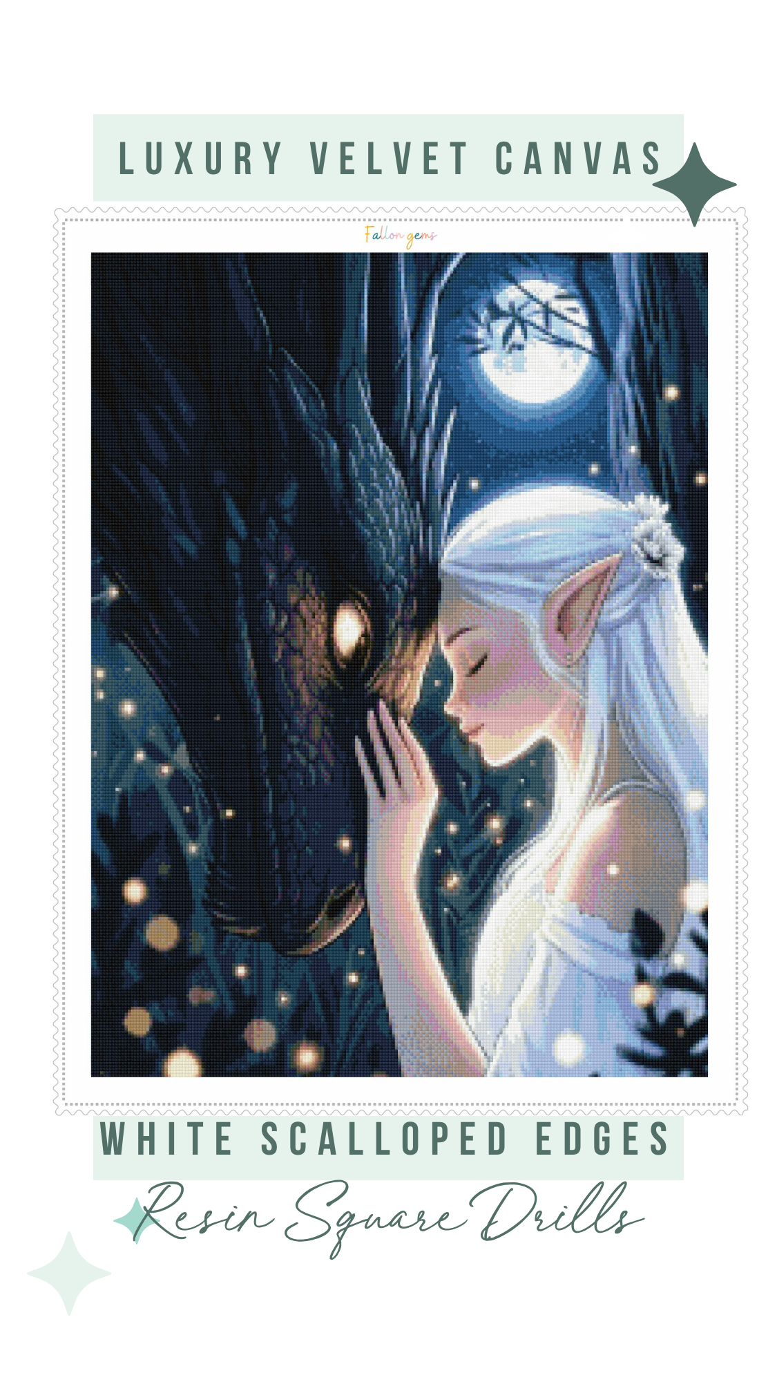 Dark Emotional Support Dragon | Diamond Painting