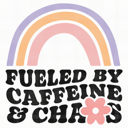 Fueled By Caffeine & Chaos | Premium Diamond Painting