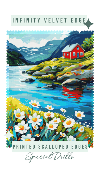 Daisy Shore Retreat | Portrait Diamond Painting