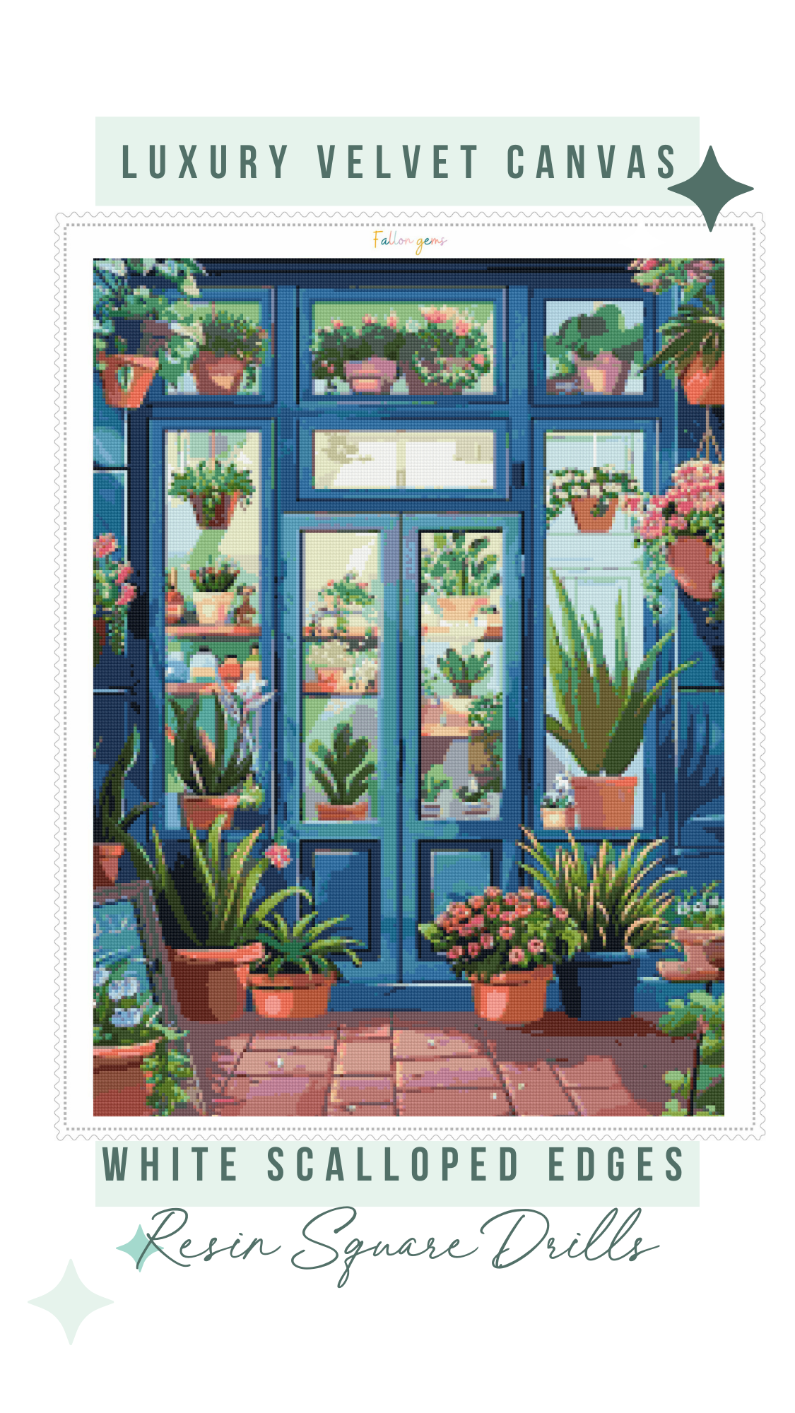 Window Garden | Portrait Diamond Painting