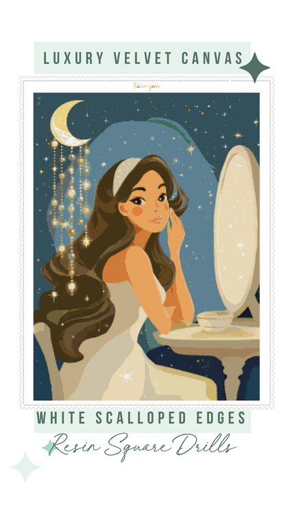 Lunar Healing Ritual | Portrait Diamond Painting
