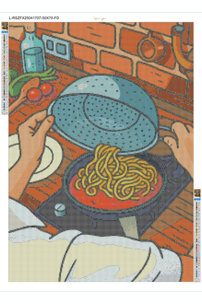 La Cucina, Italian for "The Kitchen" | Diamond Painting