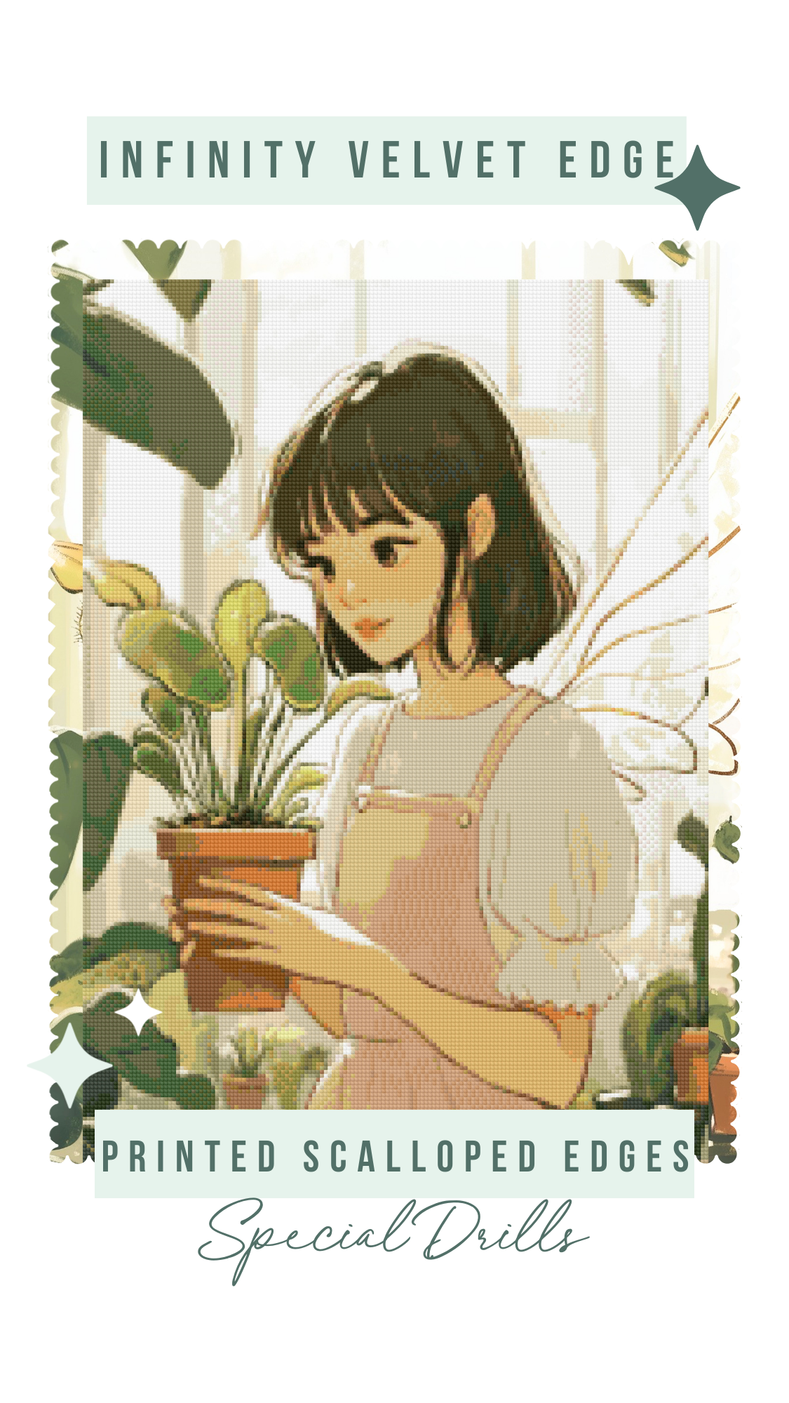 The Garden Tooth Fairy | Portrait Diamond Painting