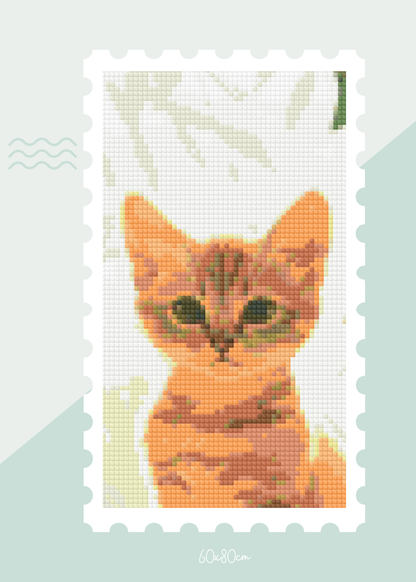 Windowpane Whiskers | Portrait Diamond Painting