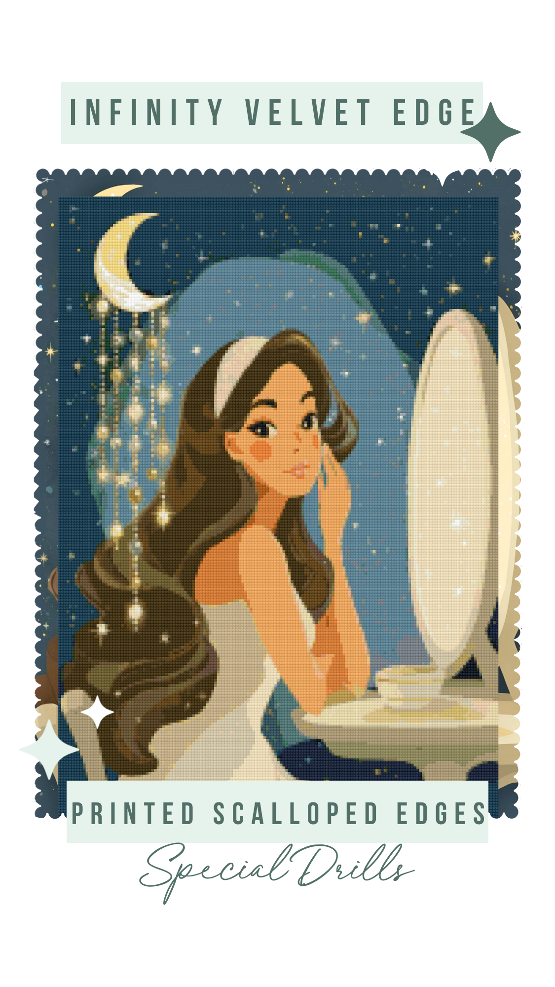 Lunar Healing Ritual | Portrait Diamond Painting