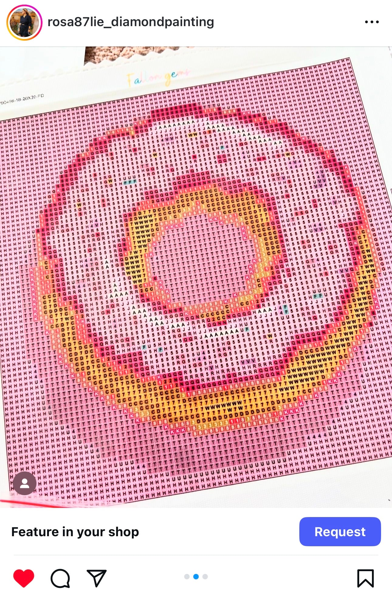 Pink Donut | Mini Diamond Painting