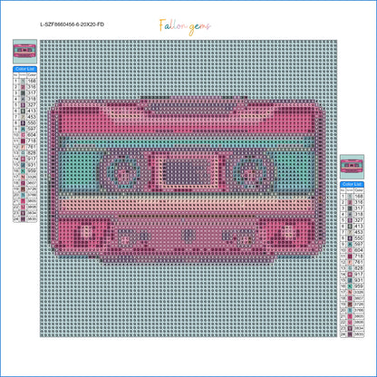 Cassette Tape | Mini Diamond Painting